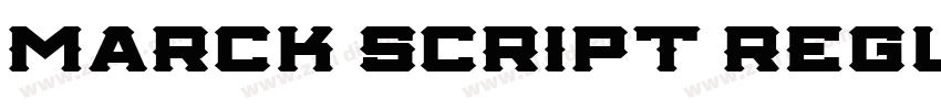 Marck Script Regula字体转换